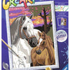Ravensburger Kreart Gemälde bei Nummer Sunset Horses