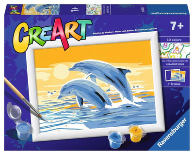 Ravensburger Kreart Gemälde auf Lied fröhliche Delfine