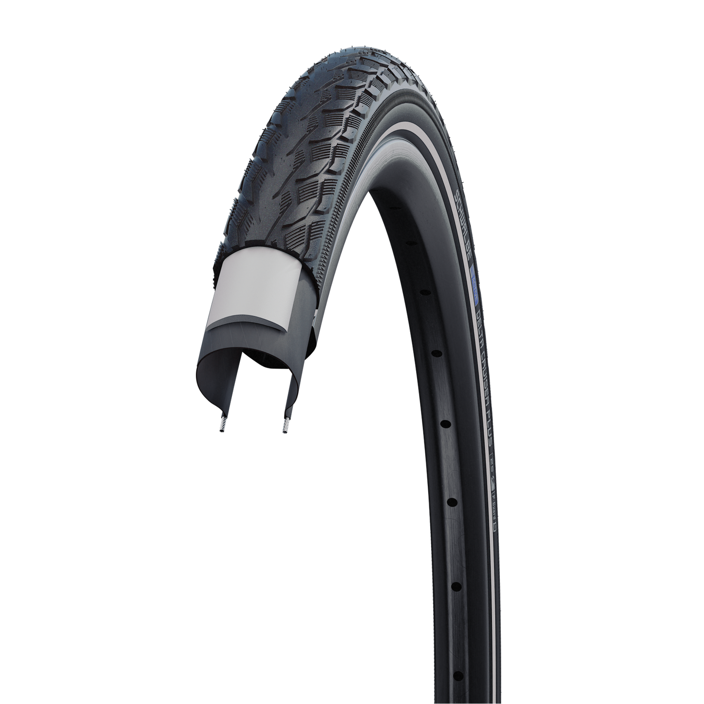 Outdoor-Reifendelta Cruiser plus 28 Zoll 40-622 Schwarz