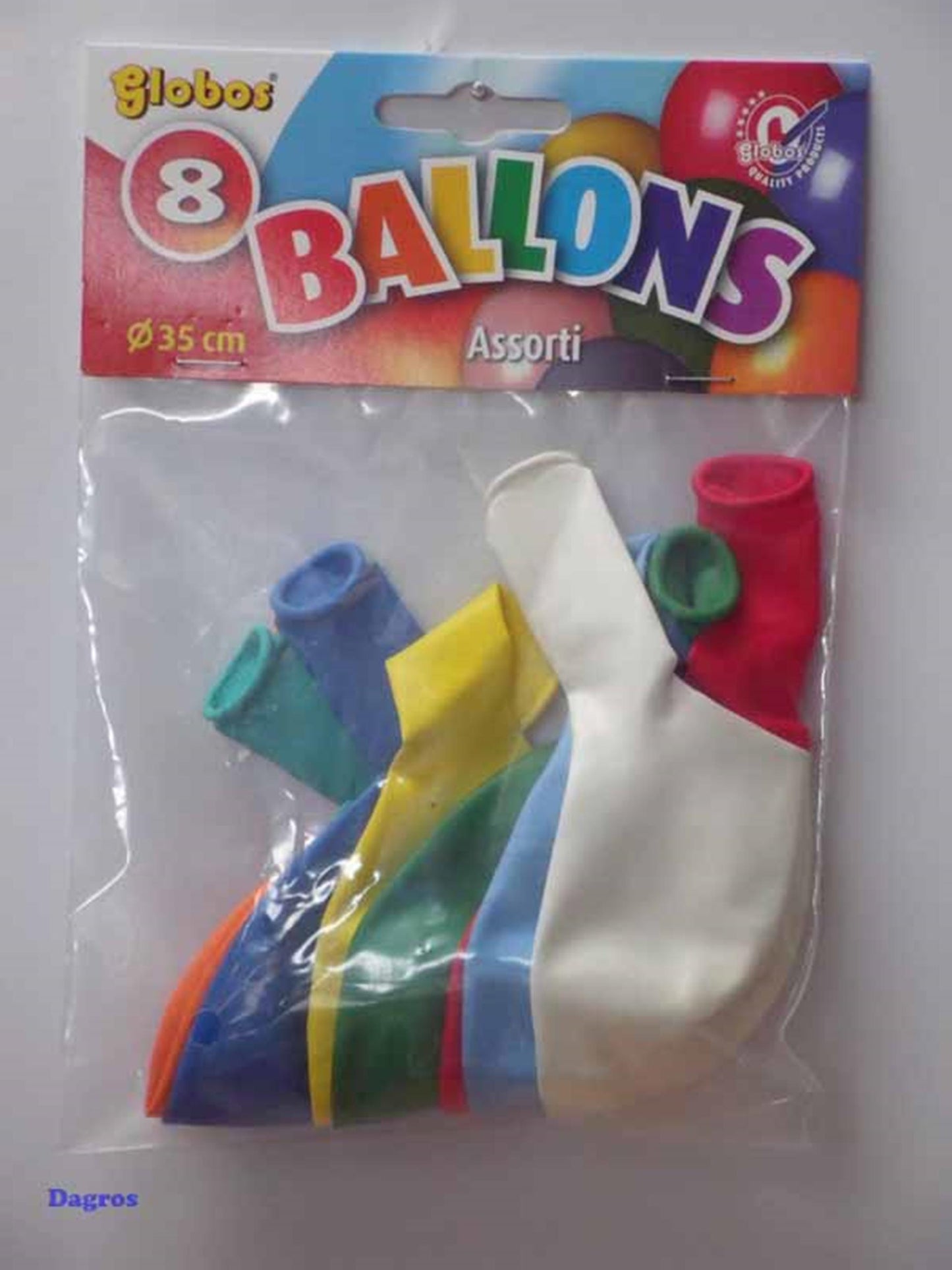 Globos Superballons Mix ø35cm Beutel mit 8 Stück