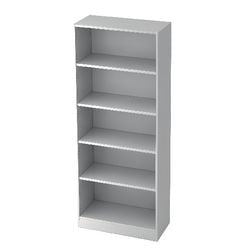 Bach Bücherregal Hammerer V6000 mit Holz 80x40x127cm 5 Regale weiß