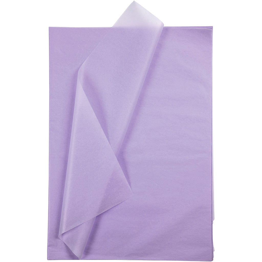 Creativ Company Seidenpapier, Blatt 50x70 cm, 17 g, hellviolett, 25 Blatt 1 Karton