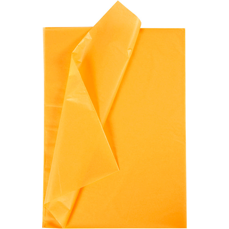 Creativ Company Seidenpapier, Blatt 50x70 cm, 17 g, gelb, 10 Blatt 1 Karton
