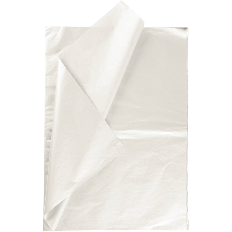 Creativ Company Seidenpapier, Blatt 50x70 cm, 17 gr, Perlmutt, 6 Blatt 1 Box
