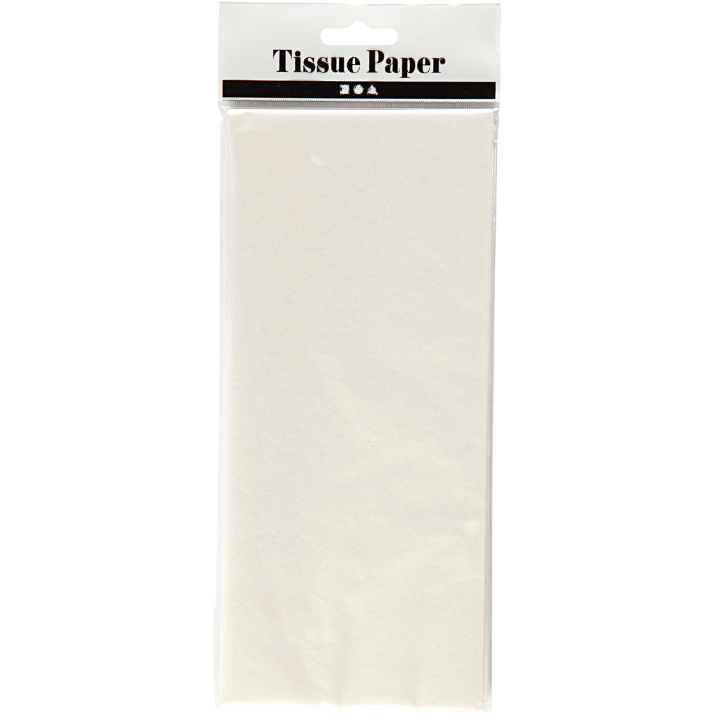 Creativ Company Seidenpapier, Blatt 50x70 cm, 17 gr, Perlmutt, 6 Blatt 1 Box