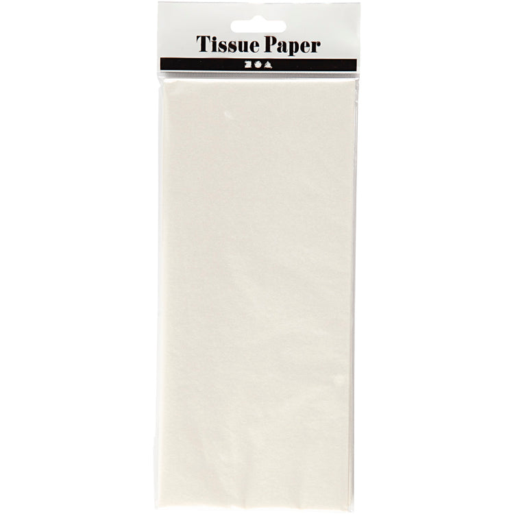 Creativ Company Seidenpapier, Blatt 50x70 cm, 17 gr, Perlmutt, 6 Blatt 1 Box