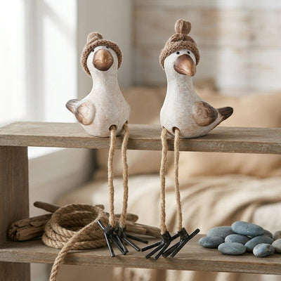 Boltze Home Figur Simon Möwe 22cm baumelnde Beine