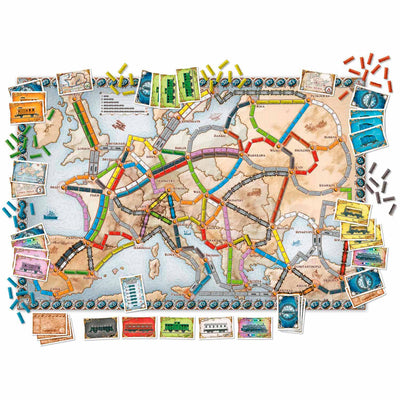 Asmodee Ticket zum Ride Europe Brettspiel