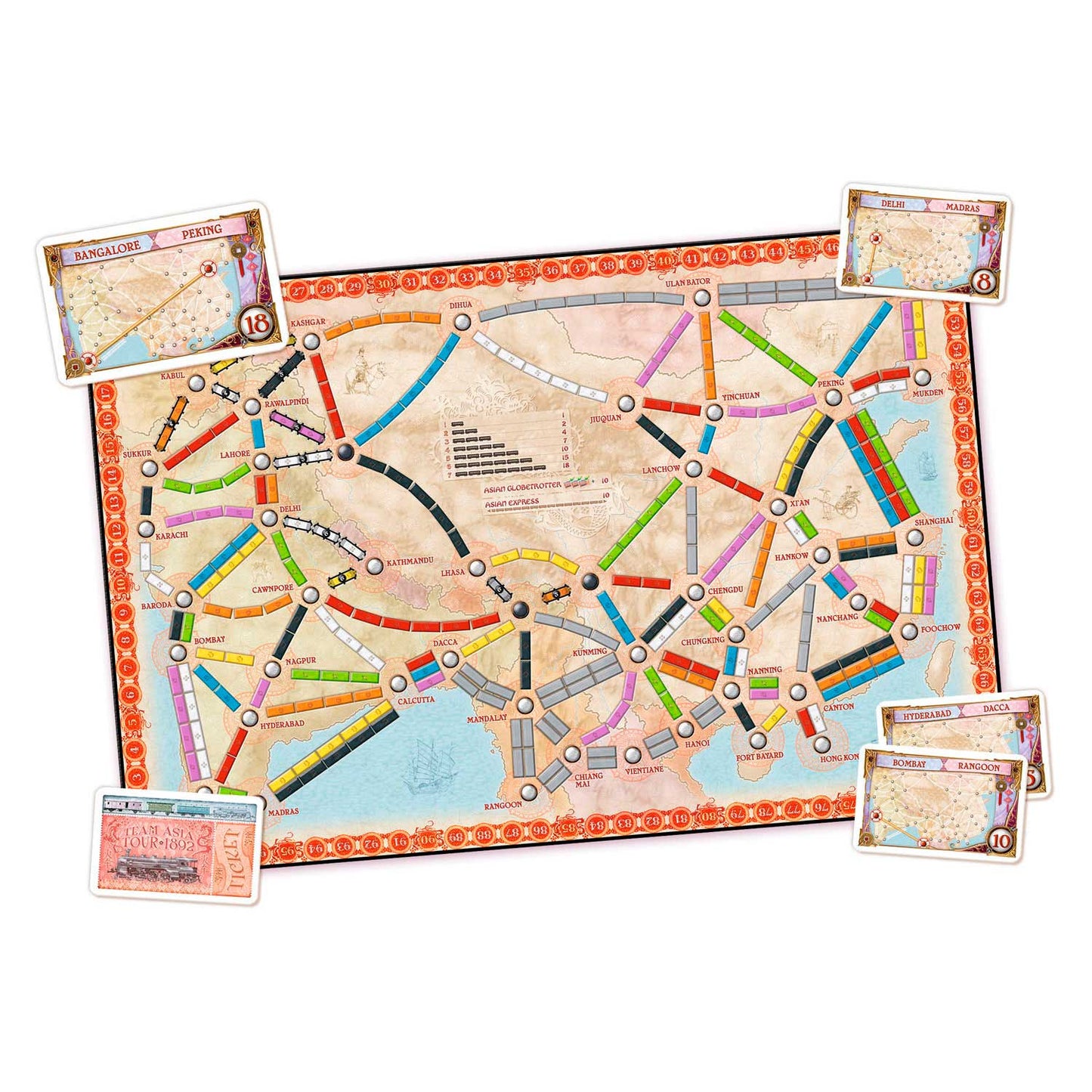 ASMODEE TOICK, um das Asien -Brettspiel zu fahren
