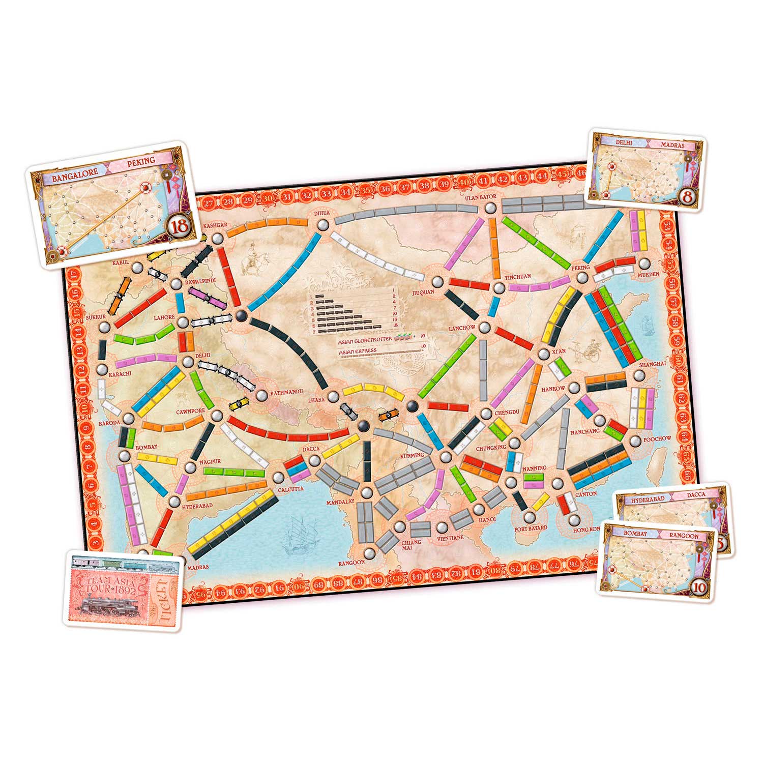 ASMODEE TOICK, um das Asien -Brettspiel zu fahren