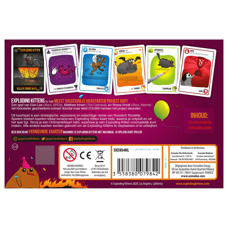 Asmodee explodieren Kätzchen Party Pack NL