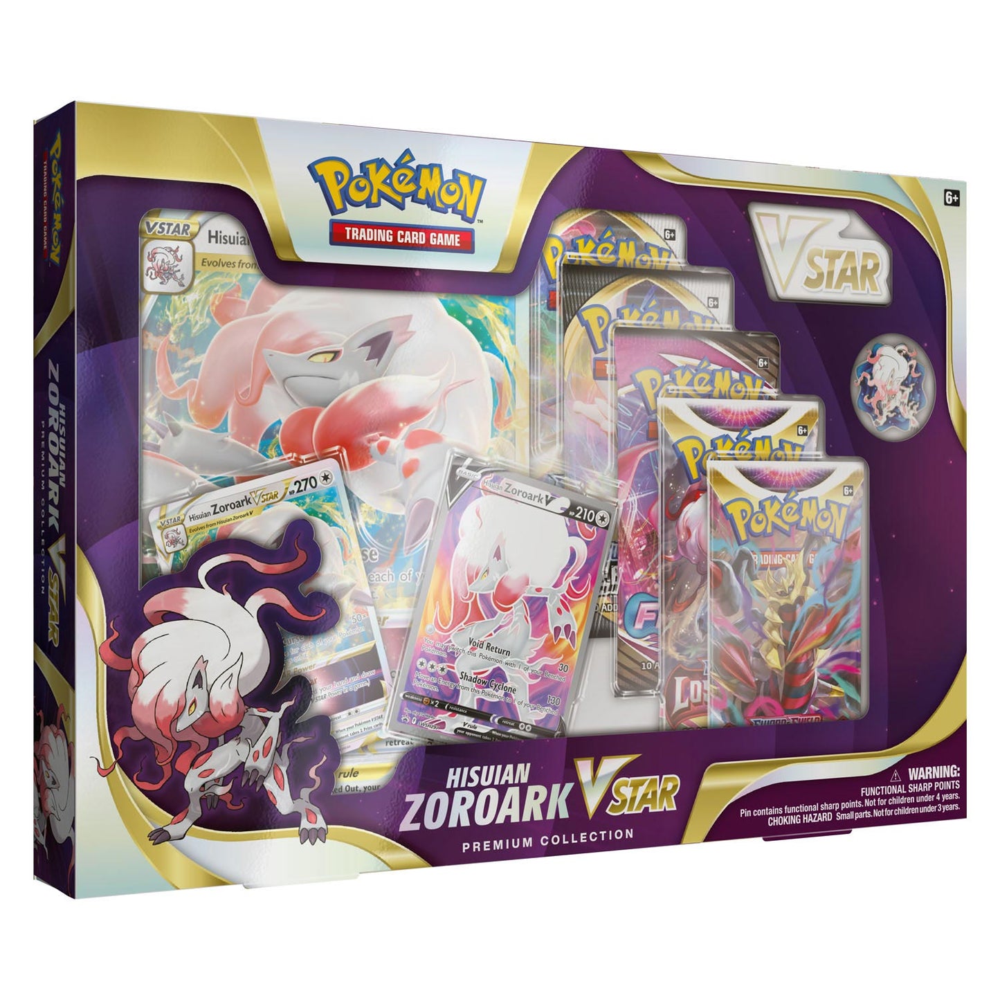 Asmodee Pokemon TCG Hisuan Zoroark gegen Star Premium Collection Box