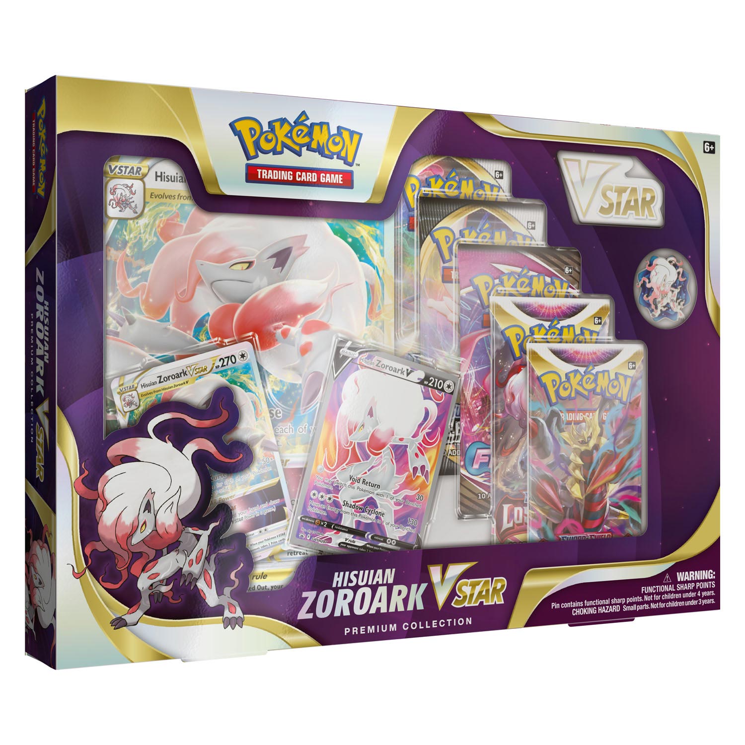 Asmodee Pokemon TCG Hisuan Zoroark gegen Star Premium Collection Box