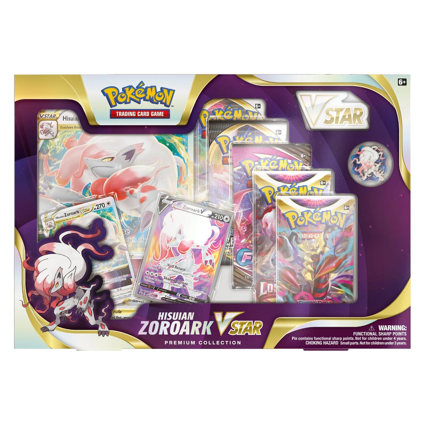 Asmodee Pokemon TCG Hisuan Zoroark gegen Star Premium Collection Box