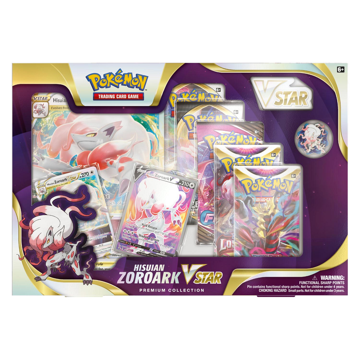 Asmodee Pokemon TCG Hisuan Zoroark gegen Star Premium Collection Box