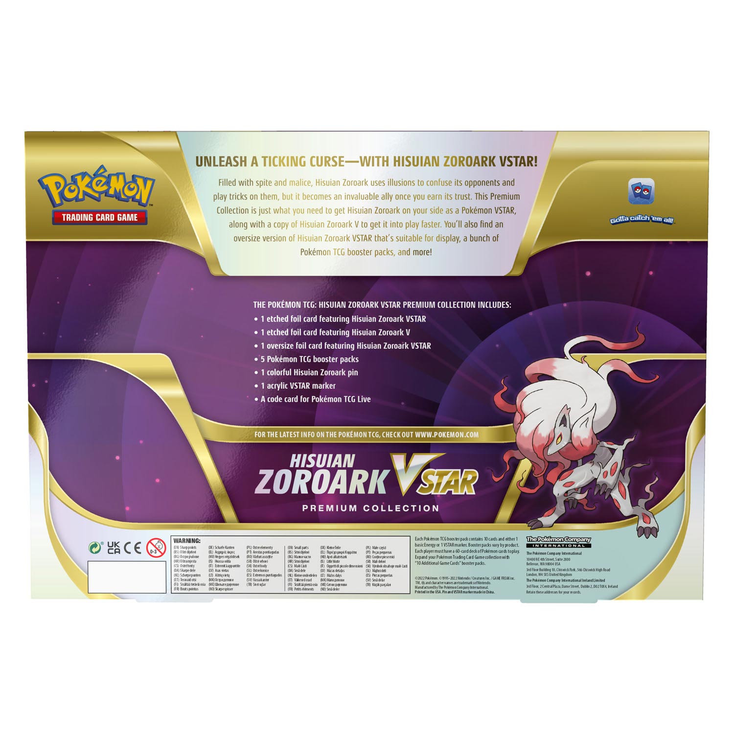 Asmodee Pokemon TCG Hisuan Zoroark gegen Star Premium Collection Box