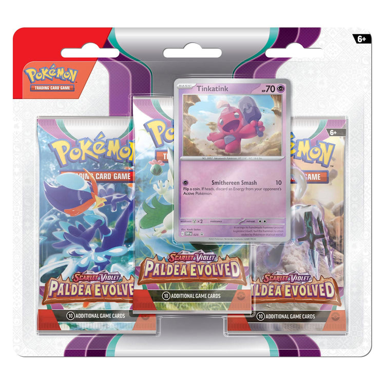 Asmodee Pokemon TCG Scarlet Violet Paldea entwickelte Booster Tinkatink