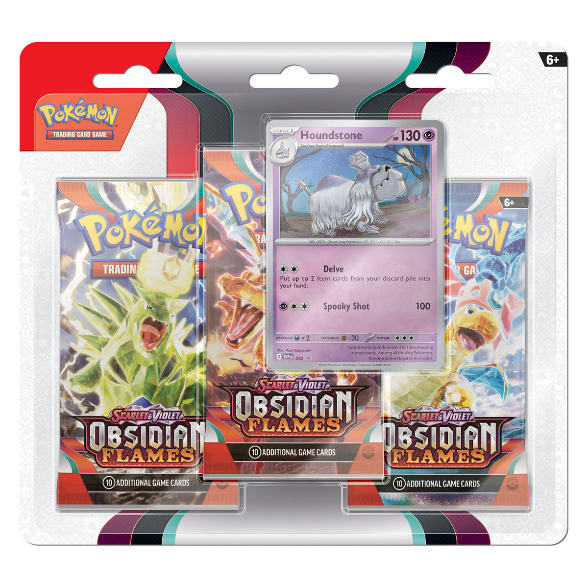 Asmodee Pokemon TCGs V Obsidian Flames Boosterblister Houndstone