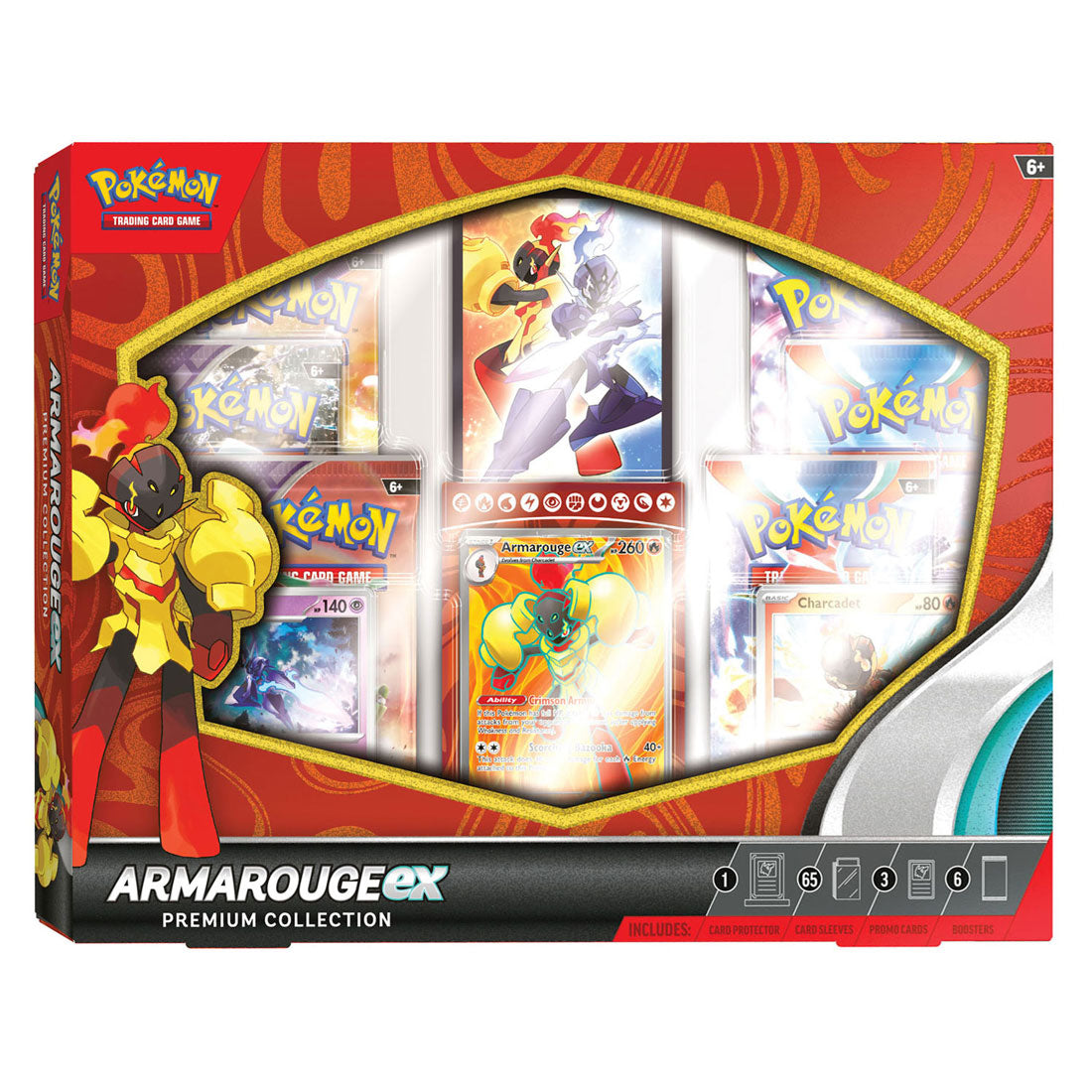ASMODEE POK TCG April Exem Premium Collection Armarouge Ex