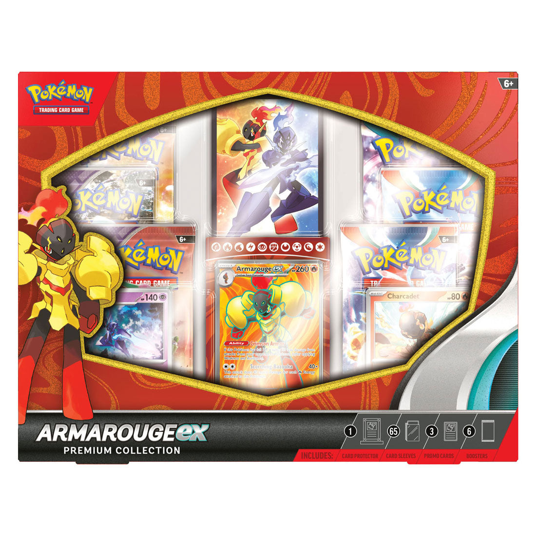 ASMODEE POK TCG April Exem Premium Collection Armarouge Ex