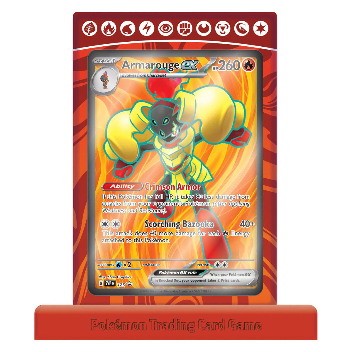 ASMODEE POK TCG April Exem Premium Collection Armarouge Ex