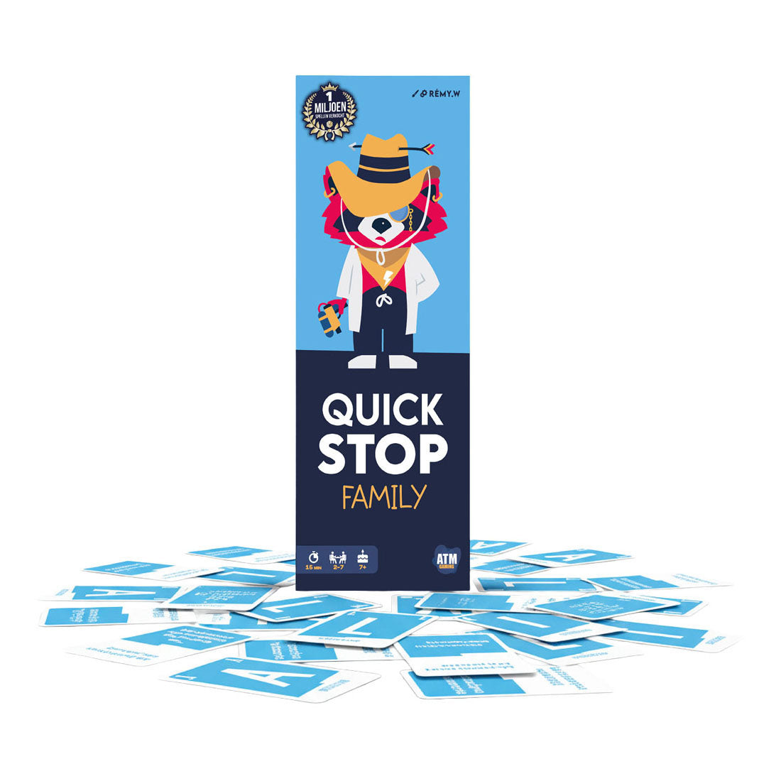 Schnelles Kartenspiel der Asmodee Quickstop-Familie