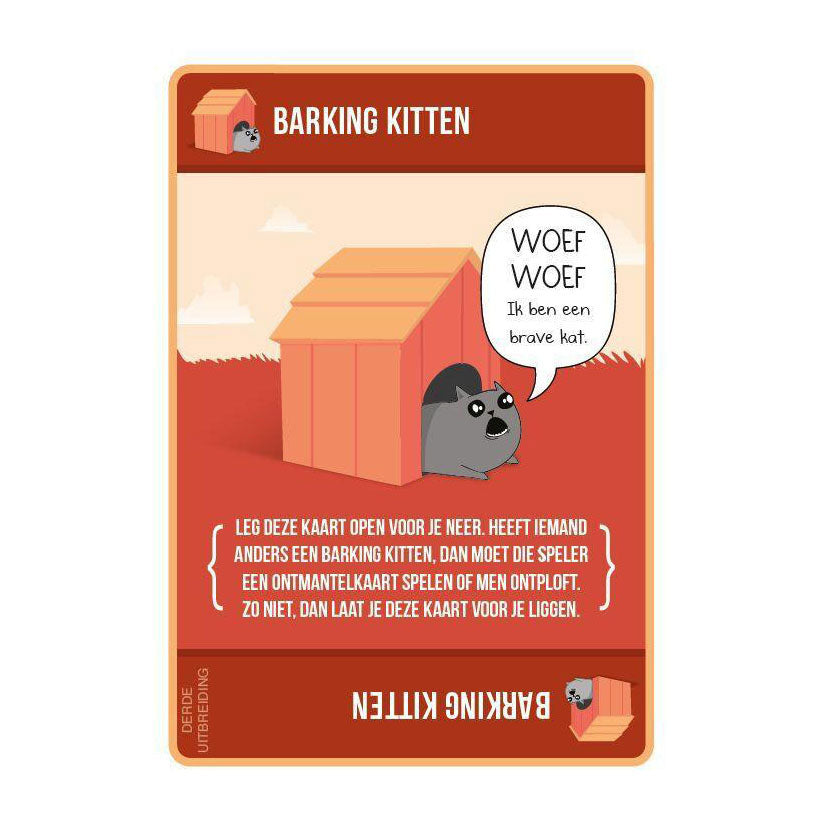 Exploding Kittens – Erweiterungsset „Barking Kittens“ – Kartenspiel