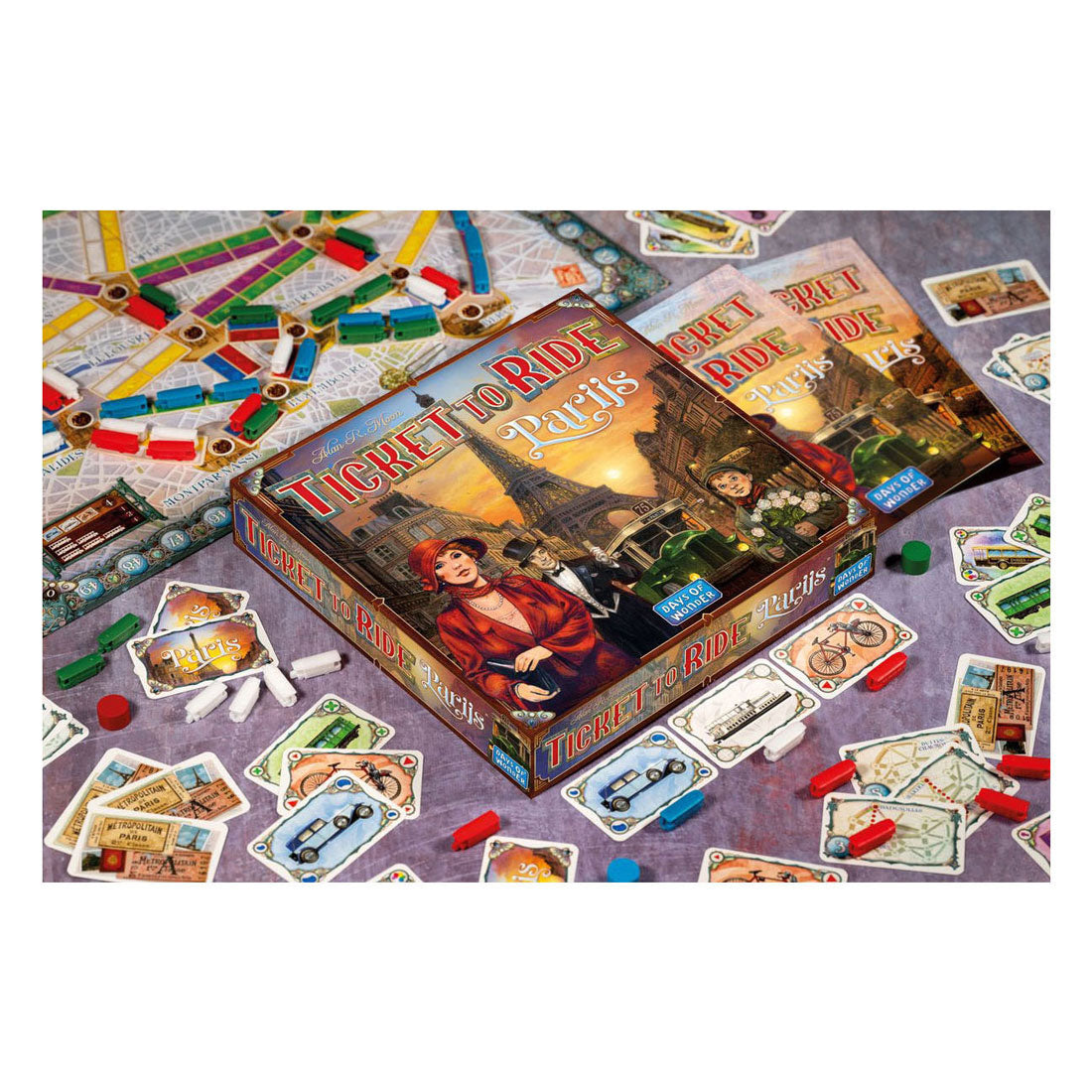 Spielkarte, um Paris zu fahren