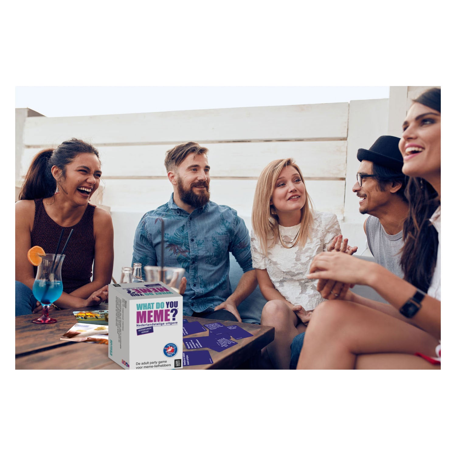 Was memst du? - Niederländische Ausgabe – Partyspiel-Kartenspiel ab 18 Jahren