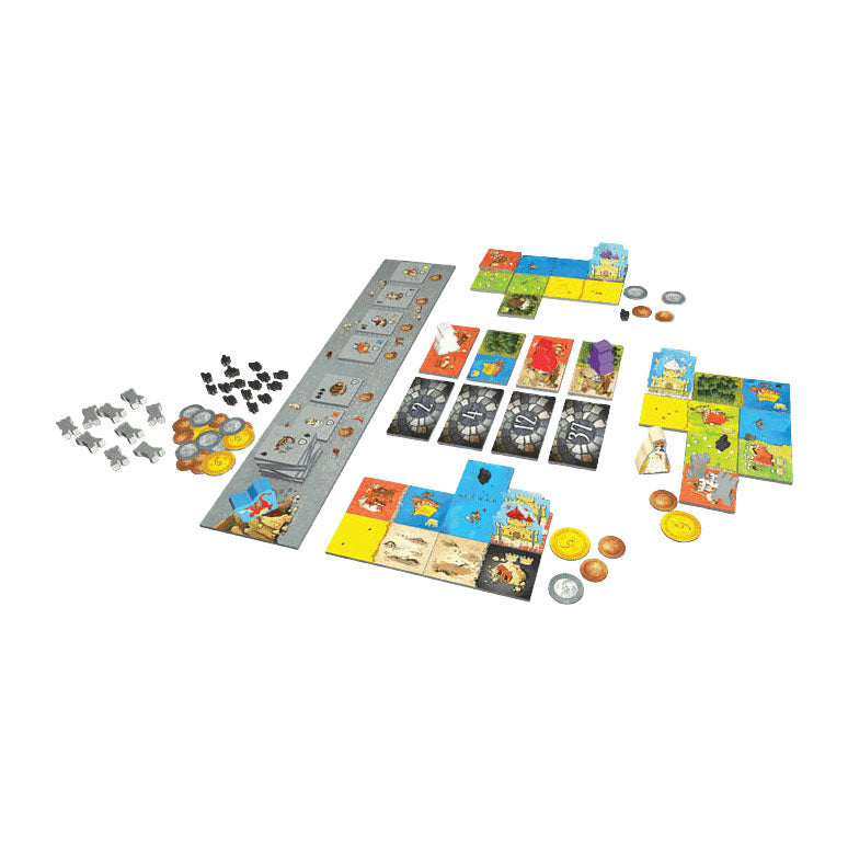 Geronimo-Spiele blau orange Queendomino