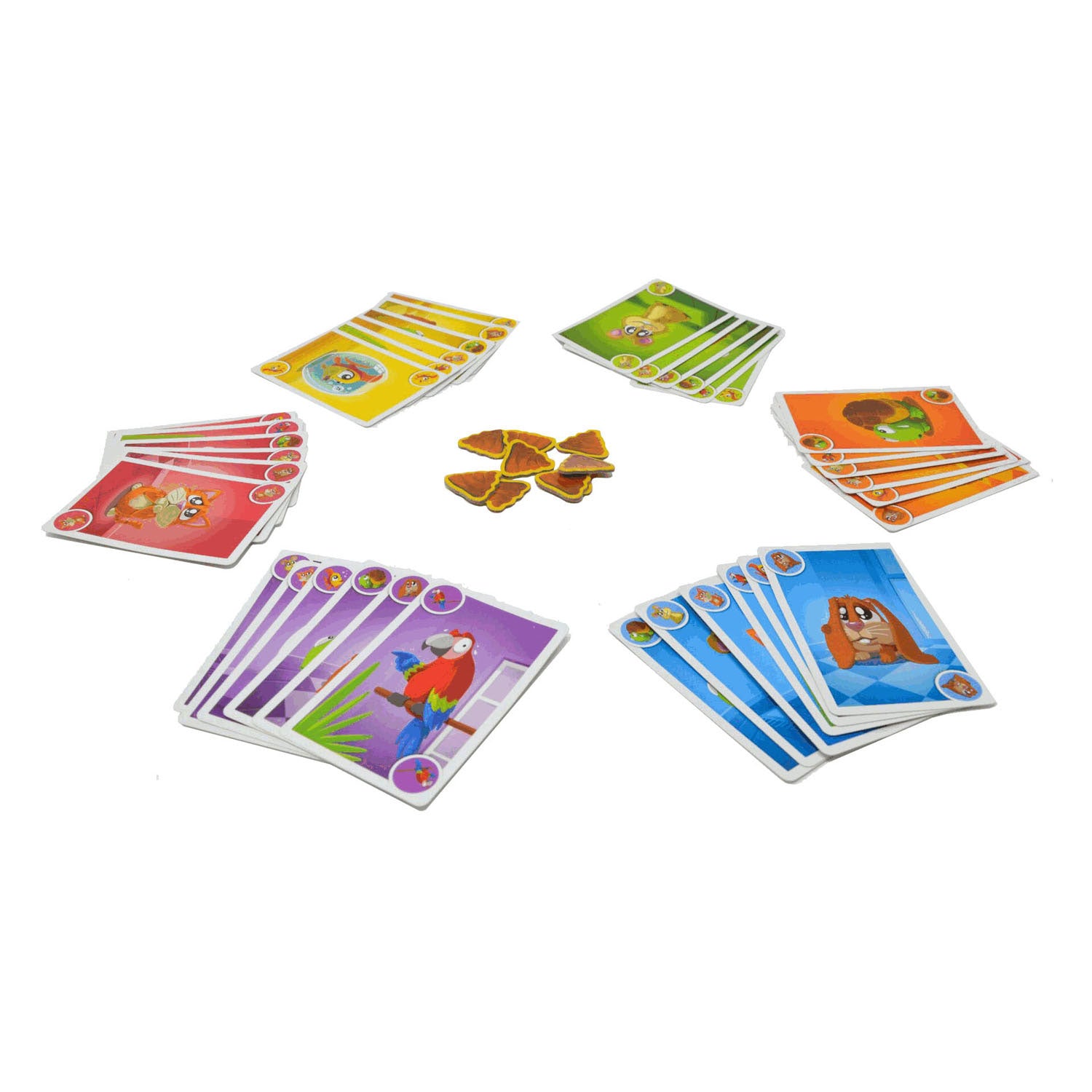 Geronimo-Spiele, blau-orangefarbenes Kartenspiel, wer hat es gemacht?