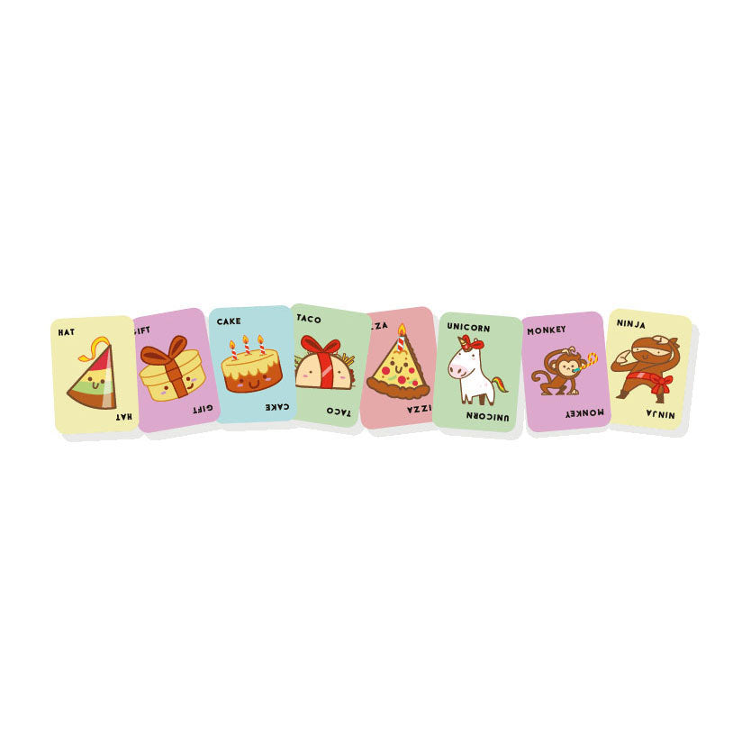 Geronimo Spiele Blau Orange Kartenspiel Taco Hut Kuchen Geschenk Pizza