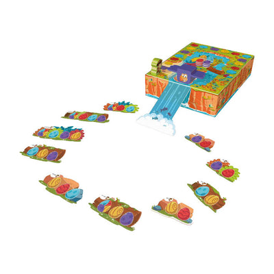 Geronimo-Spiele, blau-oranges Brettspiel, Morris der Dodo