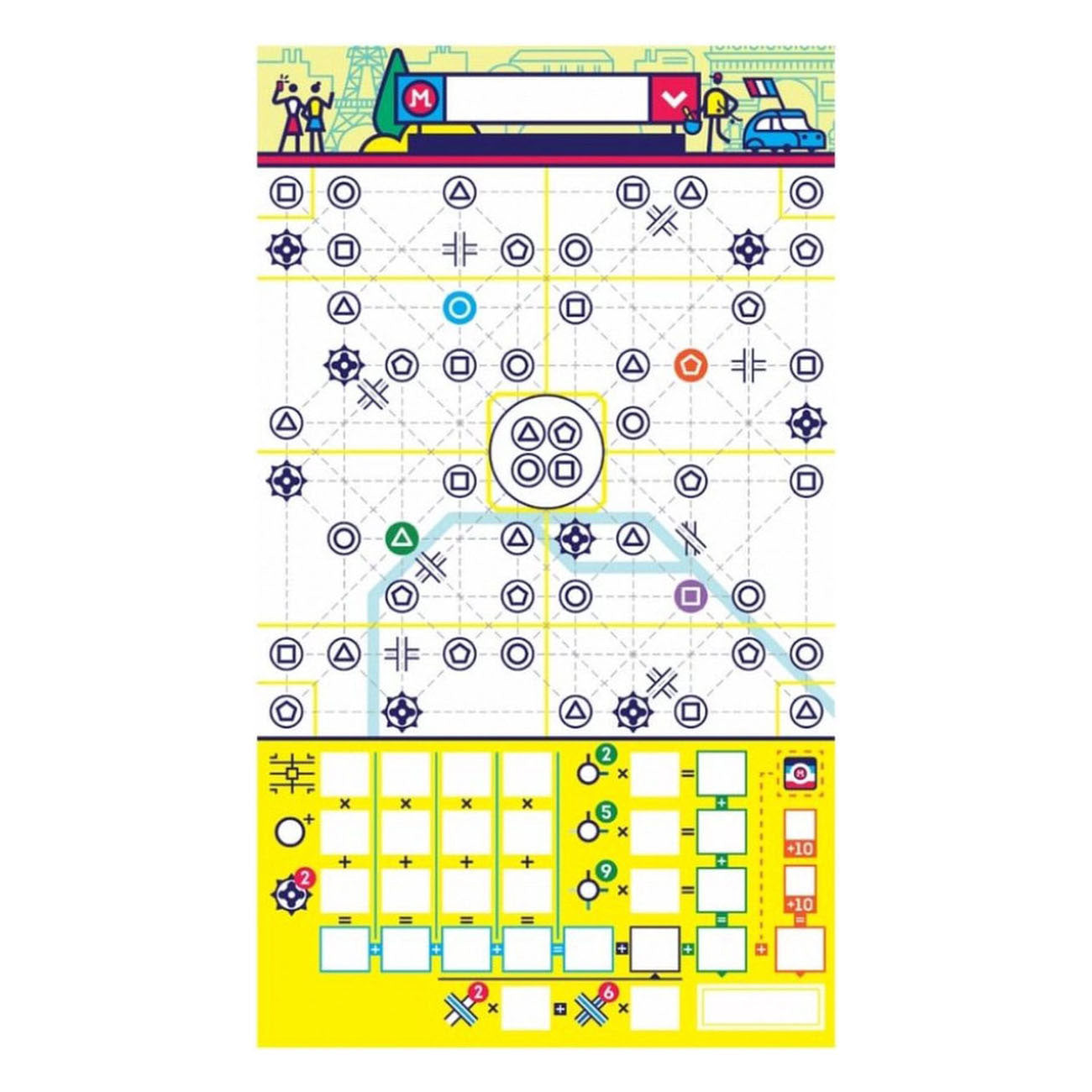 Geronimo-Spiele, blau-oranges Brettspiel, Next Station Paris