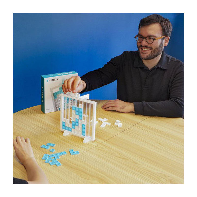 Geronimo Spiele blau orange Brettspiel Linkx