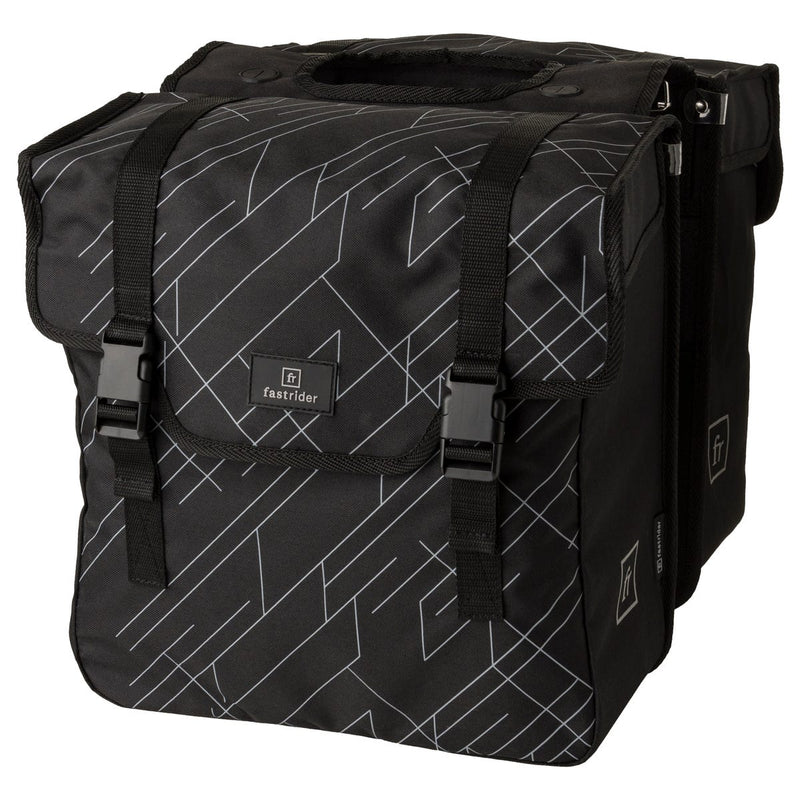 Fastrider Dex Doppel-Fahrradtasche Basics schwarz