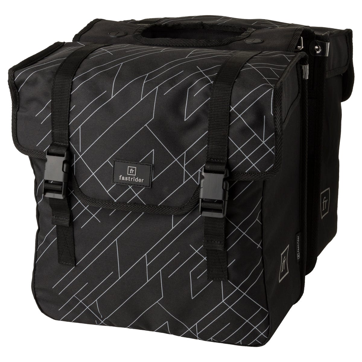 Fastrider Dex Doppel-Fahrradtasche Basics schwarz