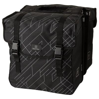 Fastrider Dex Doppel-Fahrradtasche Basics schwarz
