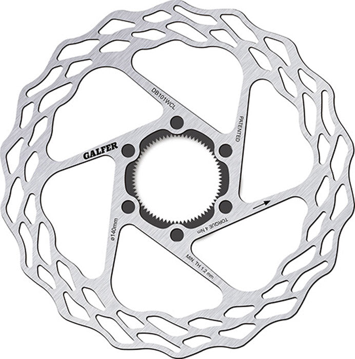 Galfer Bike Wave® fester Rennrad-Centerlock-Scheibenrotor