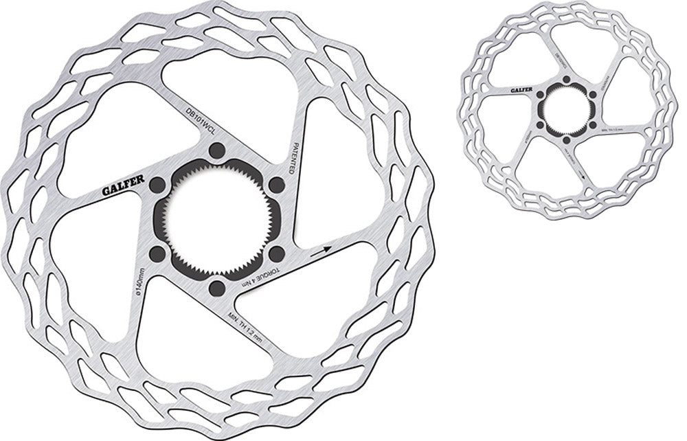 Galfer Bike Wave® fester Rennrad-Centerlock-Scheibenrotor