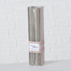 Boltze Home Tafelkerze Melia 4-teilig grau H20cm