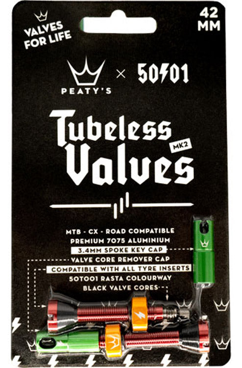 Peaty's 50to01 mk2 schlauchlose 42-mm-Ventile