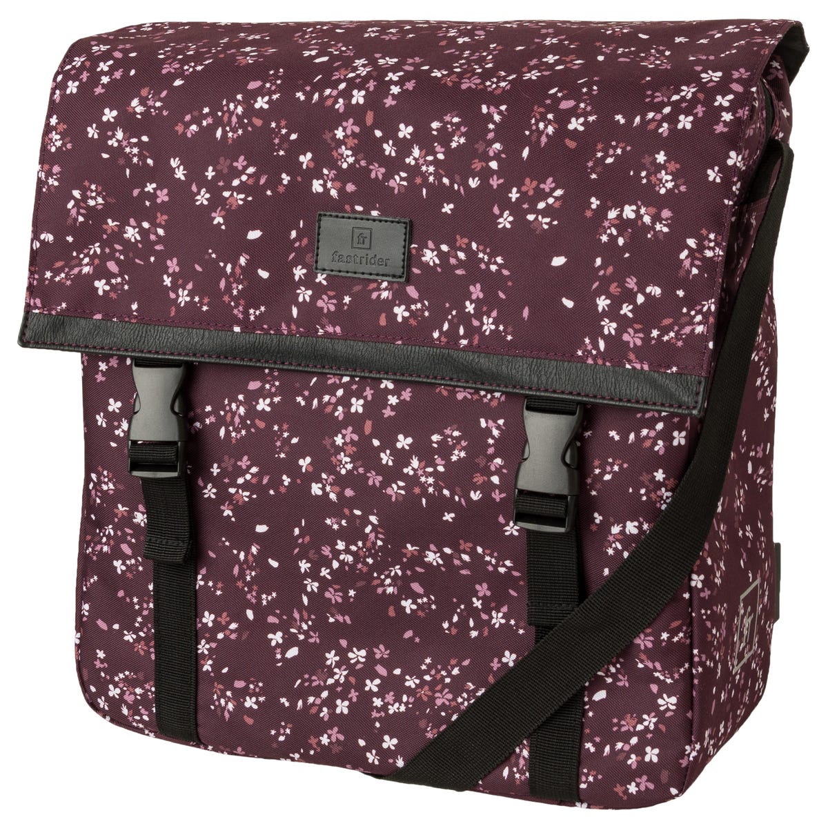 Fastrider Nara Single Fahrradtasche Trend Mini Flower Aubergine