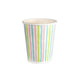 Tassen Streifen multi 24 cl 10 Teile