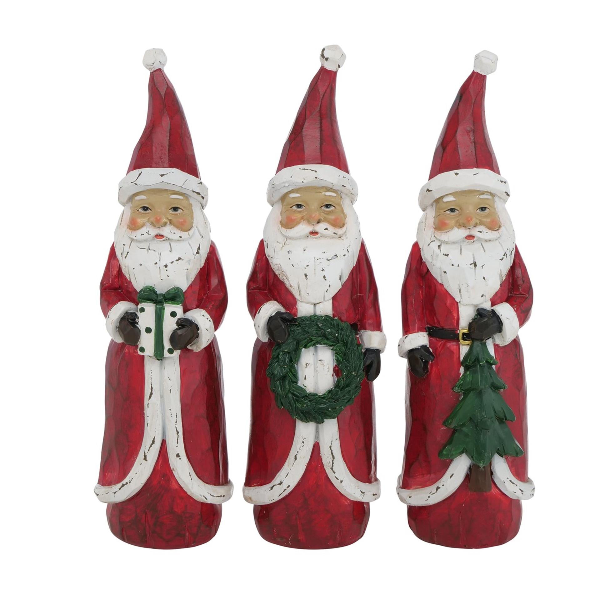 Boltze Home Statue Weihnachtsmann rot h20cm