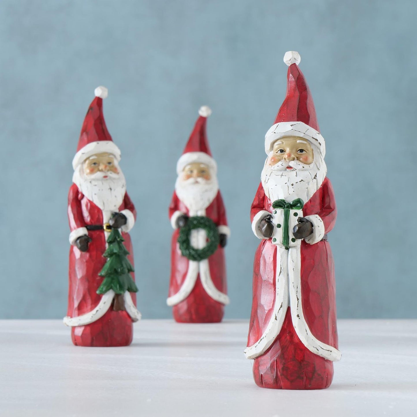 Boltze Home Statue Weihnachtsmann rot h20cm