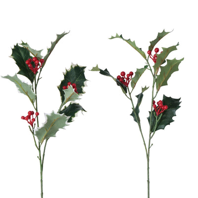 Boltze Wohndeko Zweig Stechpalme mit roten Beeren H50cm