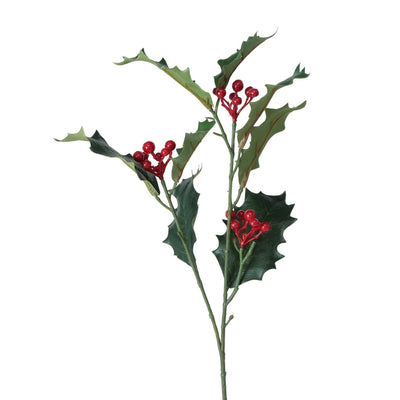 Boltze Wohndeko Zweig Stechpalme mit roten Beeren H50cm