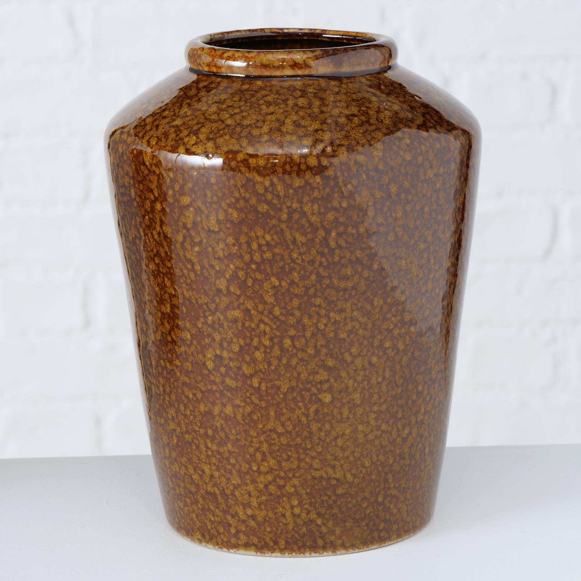 Boltze Home Vase Sandra H21cm braune Keramik
