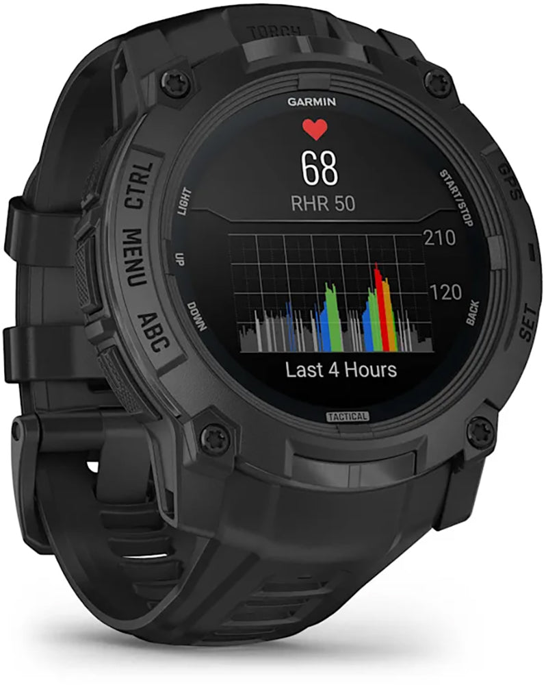 Garmin instinct® 3 Amoled 50 mm Tactical Edition – GPS-Multisport-Smartwatch